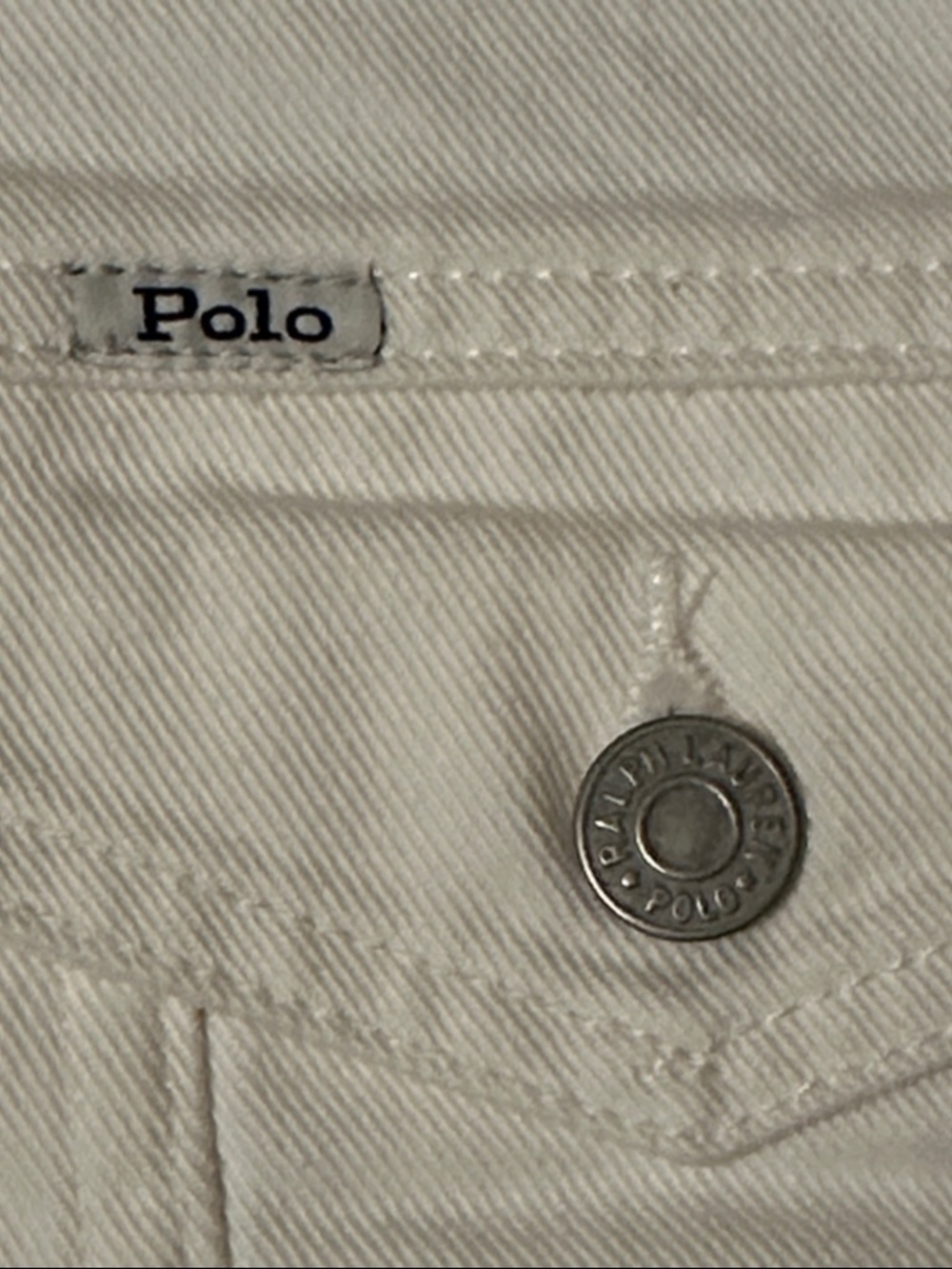 Polo by Ralph Lauren Men's White Denim Trucker Jacket Size L - Picture 3 of 13